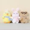 Chickens Rabbit Bear Plush Keychain With Cute Bear And Chick Soft Toy For Girls And Kids