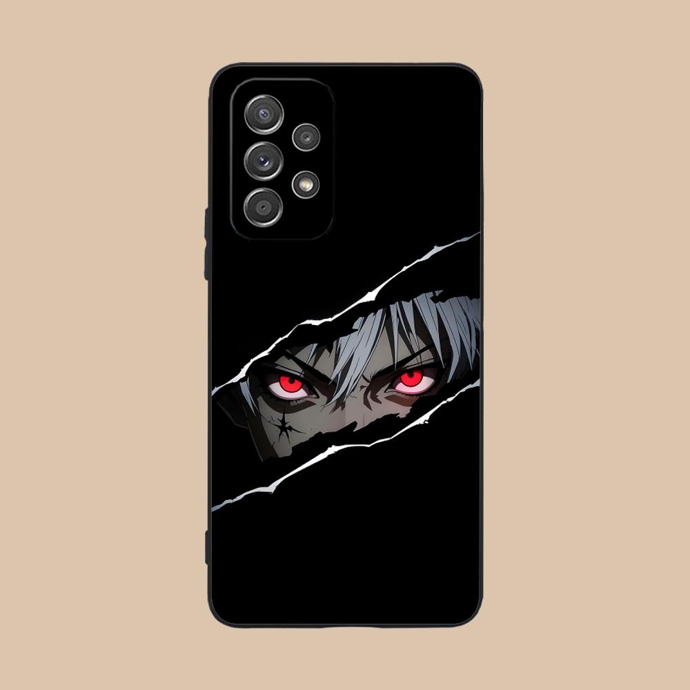 Anime Eyes Phone Case for Samsung Galaxy A56 55 54 53 52 51 36 35 34 23 16 15 5G Soft TPU Shockproof Cover