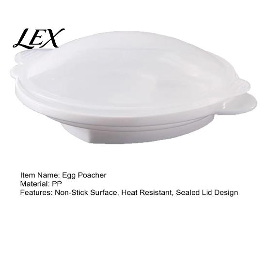 Easy Egg Poaching Tool Heart Shape Microwave Poacher with Lid & Handle, Heat-Resistant Food-Grade PP Clean Cooker for Tender Poached Eggs, Non-Stick