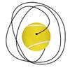 Rope Ball Tennis Trainer Soft Pu Practice Aid Equipment For Indoor Outdoor Single Exercise Gift For Players