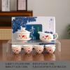 Dehua white porcelain Kung Fu tea set, a complete set of gift boxes, business gifts, cost-effective souvenirs