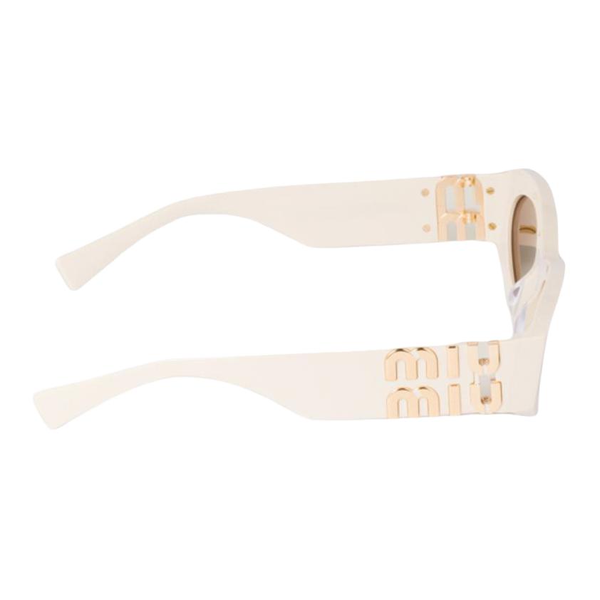 MIU MIU Simple Modern Fashion Oval Sunglasses Women Sunglasses Milk-White SMU11W_E21D_FE90Q_C_054