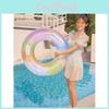 New Shiny Fashion Oil Painting Swim Ring For Kids And Adults Wholesale Water Sports Equipment