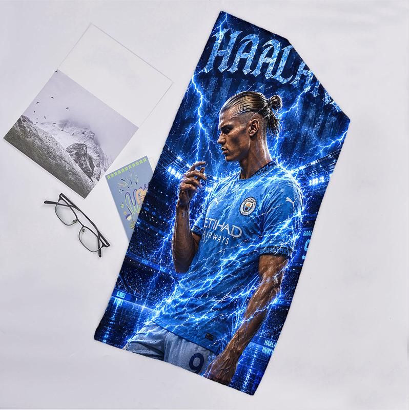 Haaland Fashion Beach Towel: Ideal for Summer Adventures Soft, absorbent and quick drying suitable for swimming and bathing