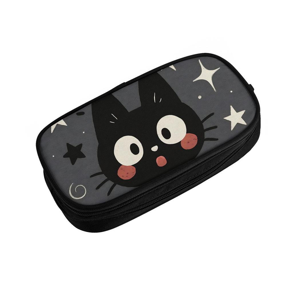 Cute Jiji Cat Anime Pencil Case Creative Pen Bag Girl Boy Large Storage Office Gifts Pencil Pouch