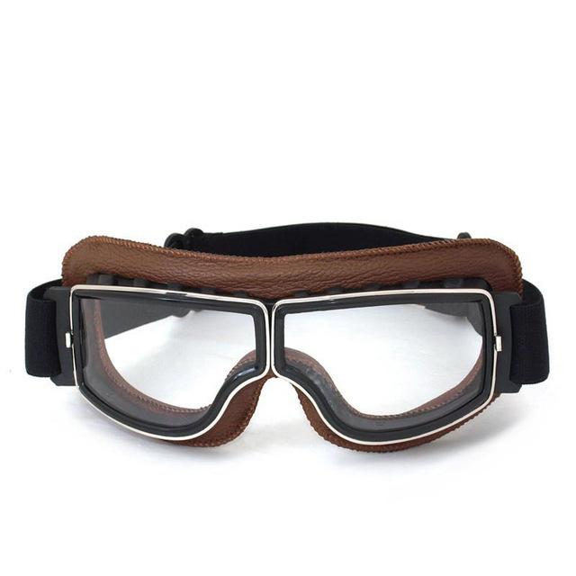 Customizable Clear Motorcycle Helmets Glasses UV Riding Goggles with PC Frame Eyewear for Motorcycling
