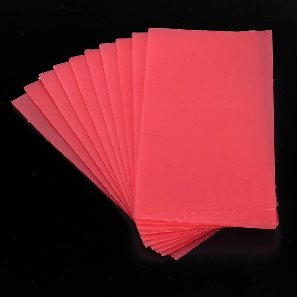 Dental Base Plate Wax, Gum Base Plate Casting Dental Wax Sheets Red Dental Care Wax Auxiliary Material for Dentures Dental Waxing Instruments Utility