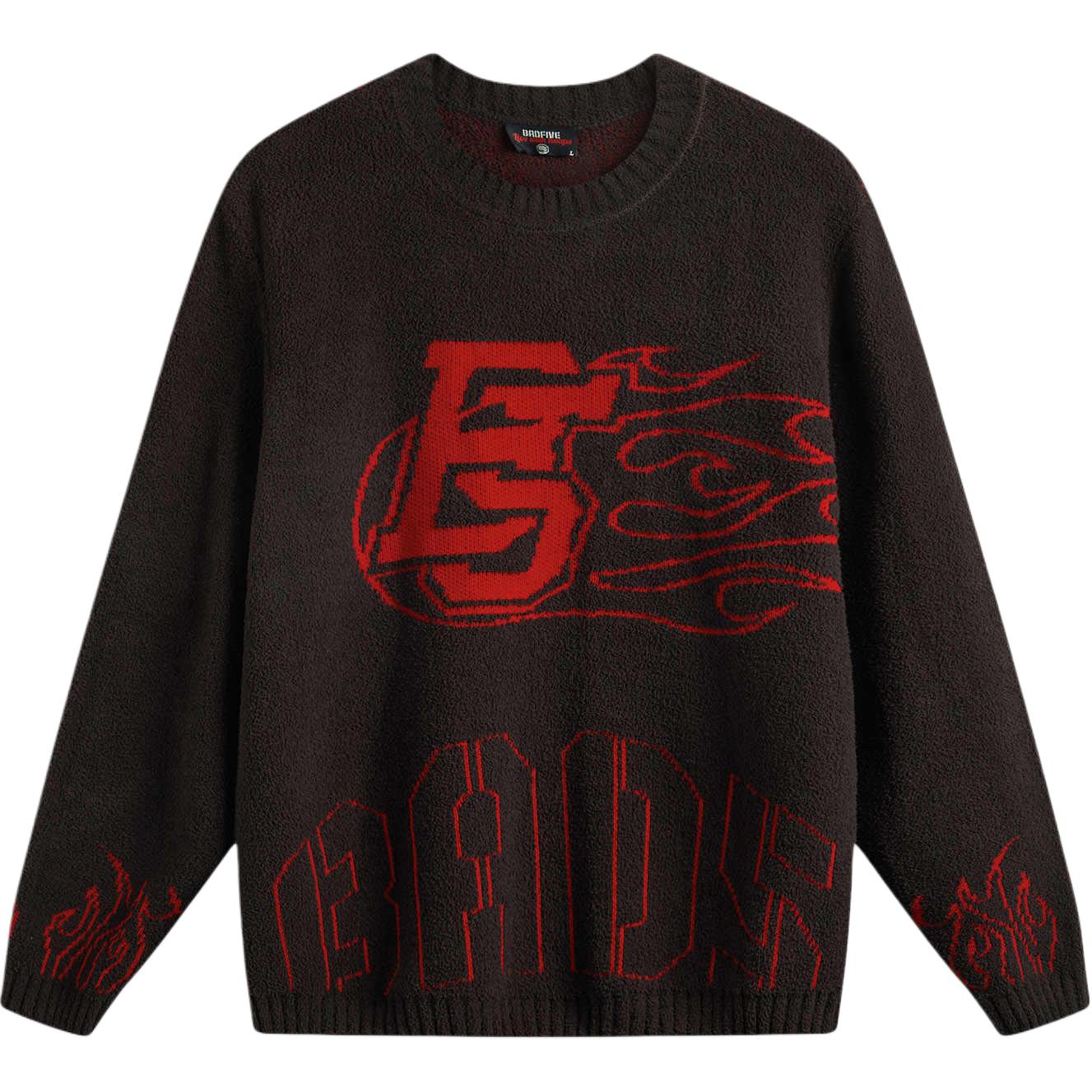 

Li Ning Daily Prosperity Series Letter Круглый вырез Вязаный удобный свитер для мужчин Черный Шоколадный AMBV149-1 S