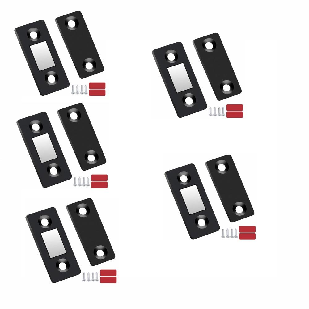 5Set Ultra-Thin Cabinet Catches Strong Magnetic Drawer Magnet Catch Hidden Door Closer Kitchen
