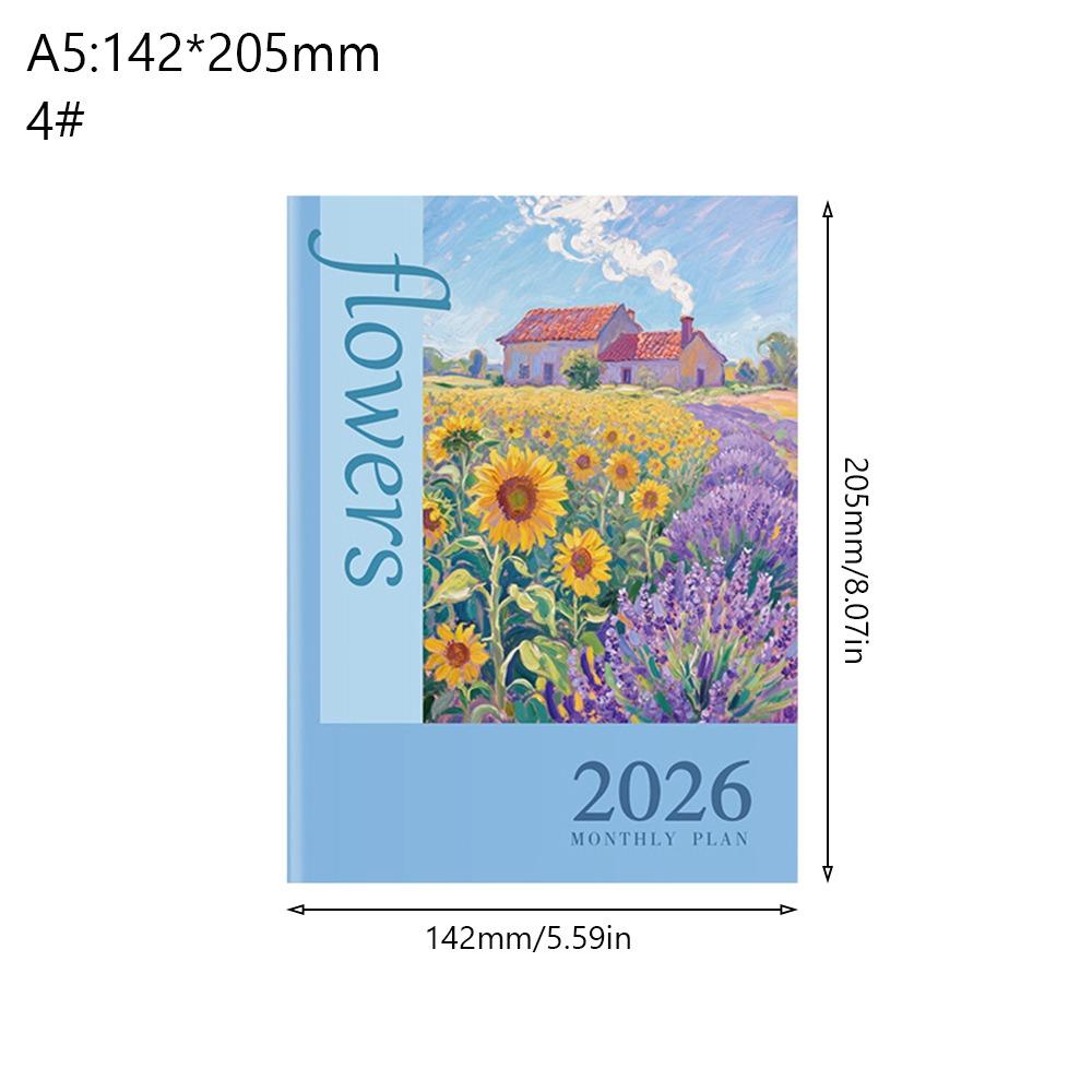 A4 A5 Planner Notebook 24 Sheets Agenda Planner Portable 2026 Schedules Notebook  Students