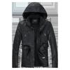 Autumn and Winter New Pu Leather Jacket Men's Medium-length First-layer Leather Windbreaker Men's Cowhide Windbreaker Jacket