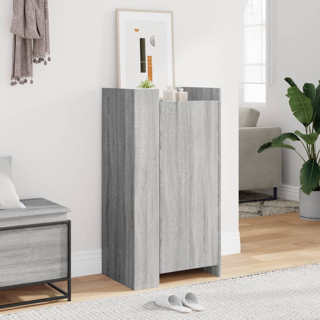 Shoe Cabinet Gray Sonoma 52 x 37.5 x 100 cm Particleboard
