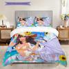Fantasy Anime Characters White Threepiece Set 1 Duvet Cover 2 Pillowcase Without Core Bedding Set Soft And Comfortable