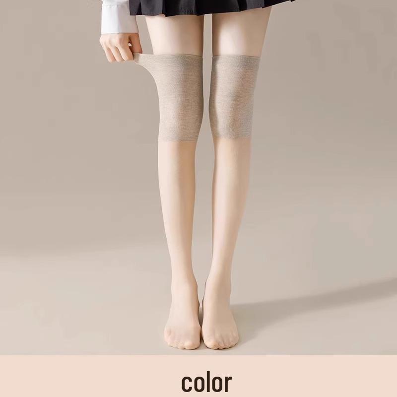 Women's Thin Over-Knee Anti-Slip Knee Pads - Warm, Anti-Snag Stockings for Summer or Air-Conditioned Rooms