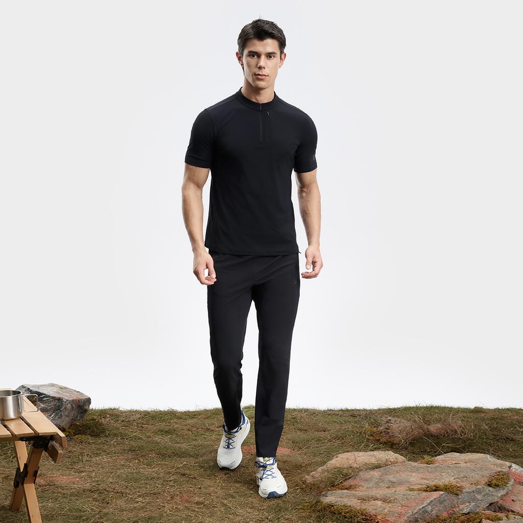 New FILA Casual Pants Men's Pitch Black A11M437810FBK