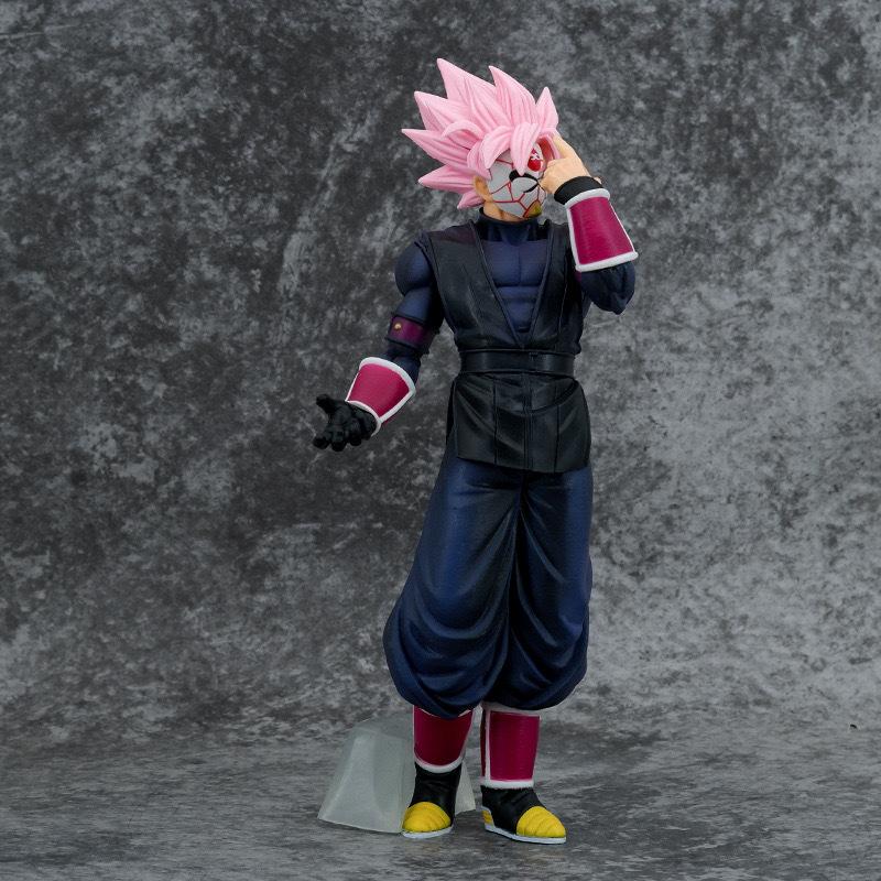 

27cm Dragon Ball Z Figure Goku Black Zamasu Goku Black Zamasu Mask Super Saiyan Collectible Model Pvc Action Figures Toys Gifts розовый