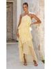 2026 Elegant Off-the-Shoulder Chiffon Fairy Print Evening Gown