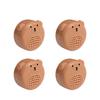 4Pcs/Set Cartoon Bear Mothball Storage Box Round Small Holes Deodorant Moisture-proof Household Wardrobe Closet Mothball Container Holder Home