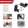 Rear Roof Pillar Roll Cage Bar Reverse LED Light Pod Mounting Brackets Compatible with Polaris Ranger Full Size 2013-2025