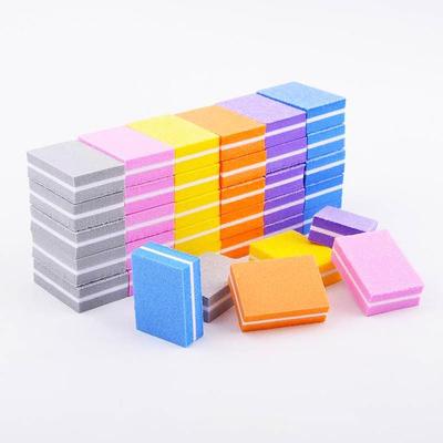 Double-Sided Washable Nail File: Mini High-Elastic Tofu Sponge Block