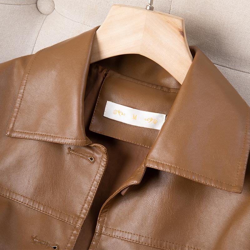 New Autumn New Leather Jacket Latest Small Leatherette Jacket Short Street Jacket