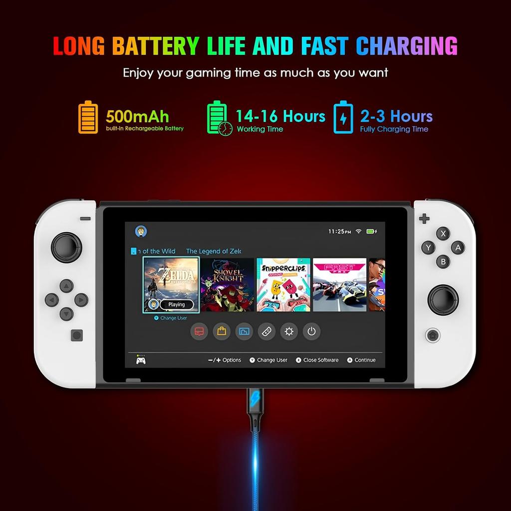 2er Set Joy-con Kabellos Game Controller Für Nintendo Switch/ Lite/oled Gamepad