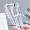 Dong Mi DM-926 Quick-Dry White Pen, Correct Posture, Transparent Gourd Tip, Needle Tube, Student Press-Type Neutral Pen.