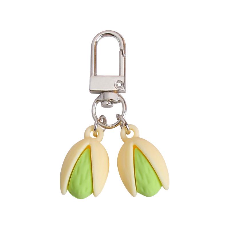 Edible Pistachio Toy Keychain: Personalized Nut Bag Charm Gift