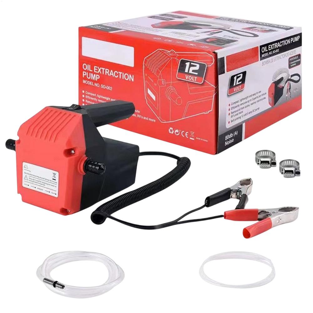 12V Electric Car Engine Oil Pump Scavenge Exchange Fuel Transfer Suction Pump Oil Diesel Fluid Sump Extractor For Auto RV Boat