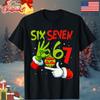 Trendiges Six Seven Meme 6 7 Weihnachten 67 Xmas Unisex T-Shirt Größe S-5XL Unisex T-Shirt
