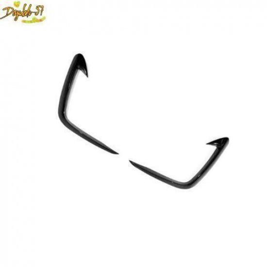 Glossy Black Front Fog Lamp Light Eyebrow Trim For Hyundai Tucson - New