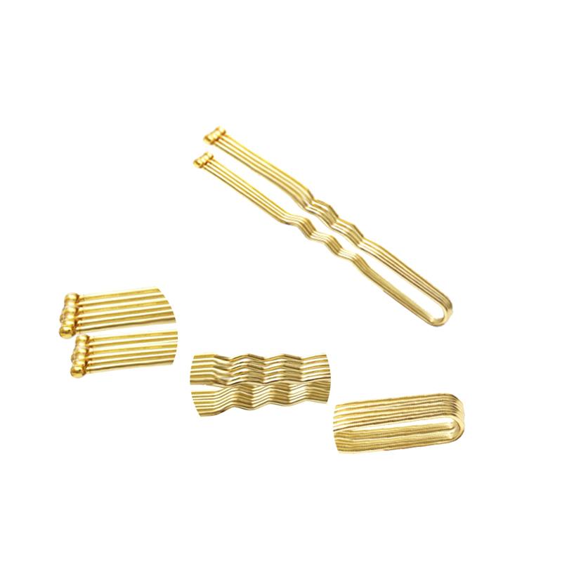 50 Stück 5/6/7 cm Damen Haar Wellig U-förmige Bobby Pins Haarnadeln Salon Griffklammern Brauthaarnadeln Metall Haaraccessoires Dutt