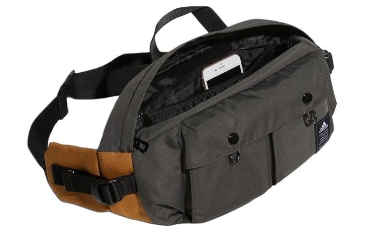 Adidas Polyester Sling Bag, Crossbody Bag, Fanny Pack Regular Men's Gothic Olive Green HE2691