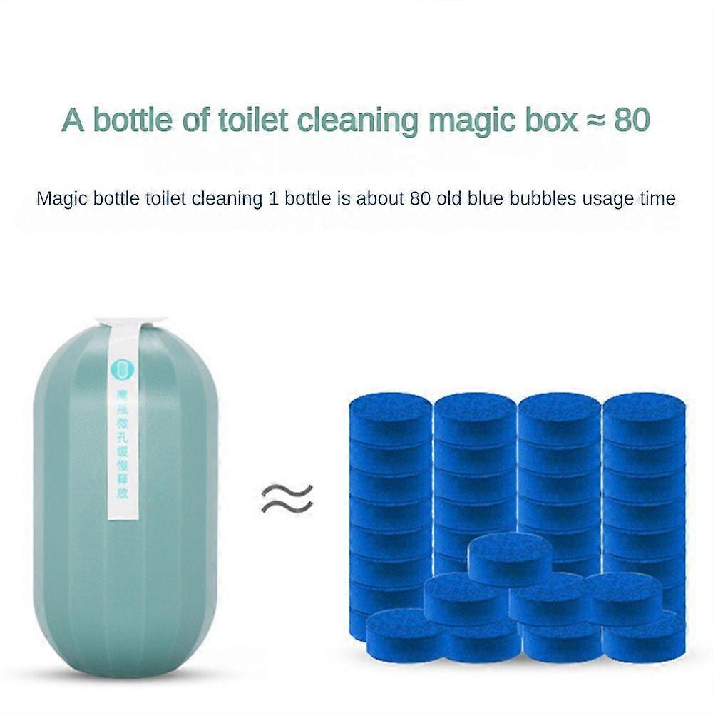 Blaue Blasen WC-Reiniger Desinfizierend WC Kraftvoll Automatische Entkalkung und Dufttyp Magische Box WC-Reiniger