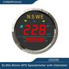 ELING 85mm Universal Digital GPS Speedometer 0-999 (MPH, Km/h) for Car Truck RV with Backlight GPS Antenna 12Volt 24V