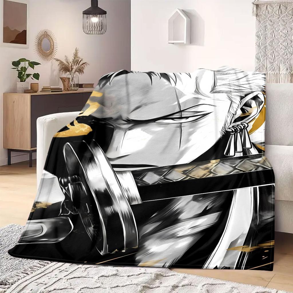 OnePiece Anime Flannel Blanket Warm,Comfortable,Suitable for Bedrooms,Sofas,Beds,Chairs,Picnics,Travel