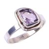 Natural Pink Amethyst Gemstone Handmade 925 Solid Sterling Silver Ring S.6 P3o46