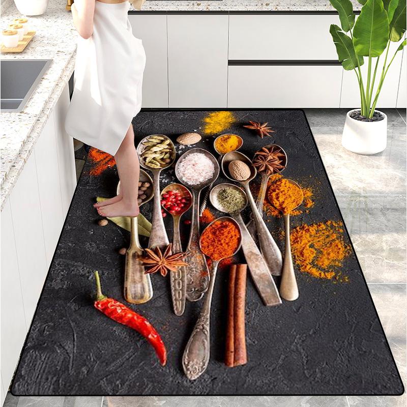Modern Kitchen Mat Home Entrance Doormat Hallway Bedroom Living Room Decoration Floor Carpet Balcony Bathroom Long Rug