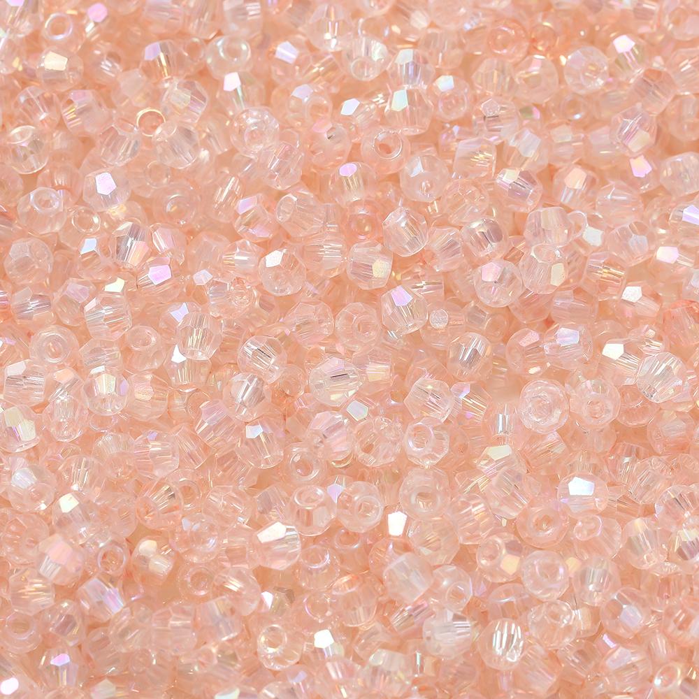 100pcs 3.5x4.5mm Shiny Crystal Beads Glass Mixed Beads Loose Spacer Beads for Bracelet DIY Jewelry Making Accessories