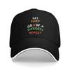 Zabawna Gra Jedz Śpij Rosnij Ogród Powtarzaj Gracz Czapka Baseballowa Bieganie Hipisowska Czapka Trucker Letnia Daszek Przeciwsłoneczny Damska Unisex Czapka Snapback