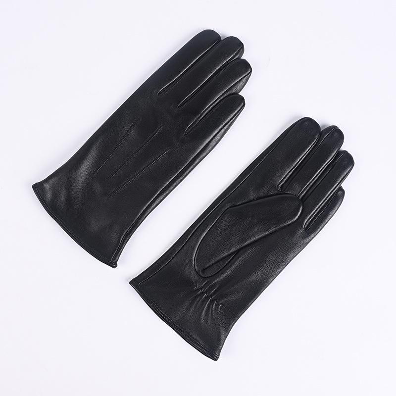 Women's Colored Sheepskin Fingerless Riding Gloves - Warm Fleece Lined for Autumn/Winter
