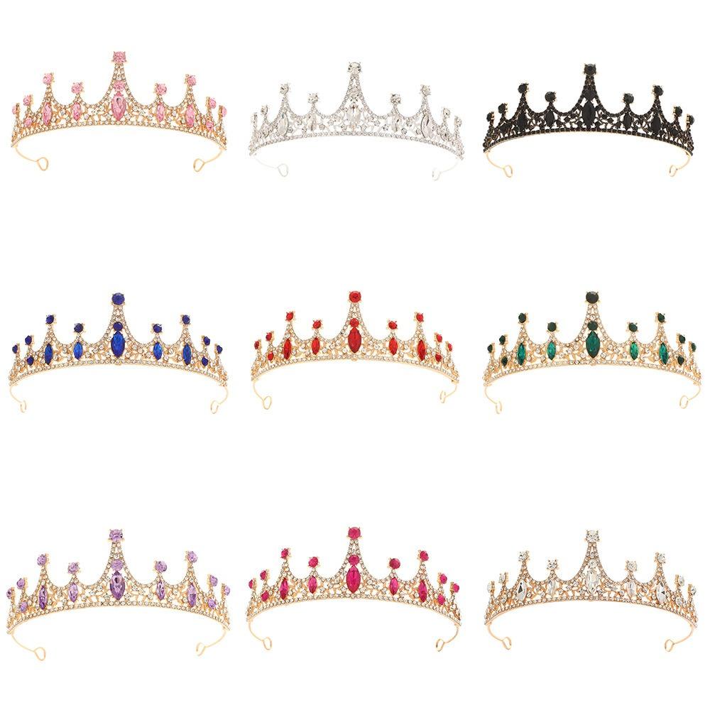 Birthday Crown Queen Princess Crowns for Women Prom Dress Headband Hair Accessories