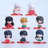 8 sztuk Figurka Modelowa Anime Inuyasha Sesshomaru Kikyo I Kagome Ozdoby na Biurko Samochód Lalka Chłopiec I Dziewczynka Modna Zabawka Kolekcjonerski Prezent