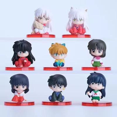 8ks Anime Inuyasha Sesshomaru Kikyo A Kagome Figurka Model Stolní Auto Ozdoby Panenka Chlapec A Dívka Trendy Hračka Sběratelský Dárek