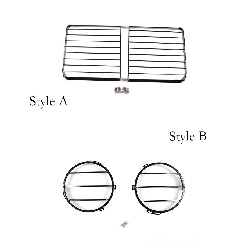 For Land Rover Defender 110 2004-2019 Car Headlight Lampshade Headlamp Lens Cover Protection Net Grill Guard Trim
