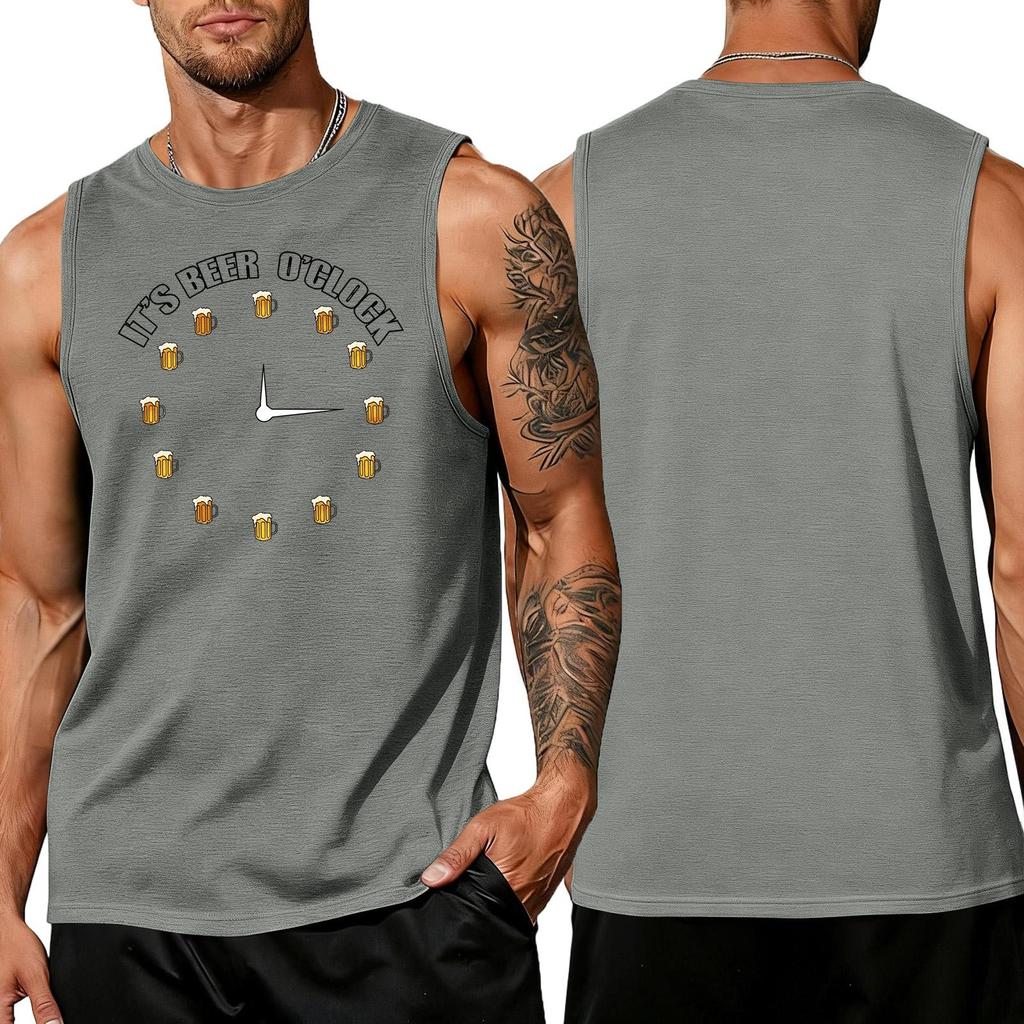 Camiseta sin mangas para hombre Casual Holgada Verano Camiseta para Músculos Tejido Suave Transpirable Cómoda para el Uso Diario