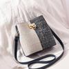 Borsa a secchiello Borsa a tracolla da donna spalla atmosfera di tendenza borsa di grande capacità abbinamento colori borsa a tracolla