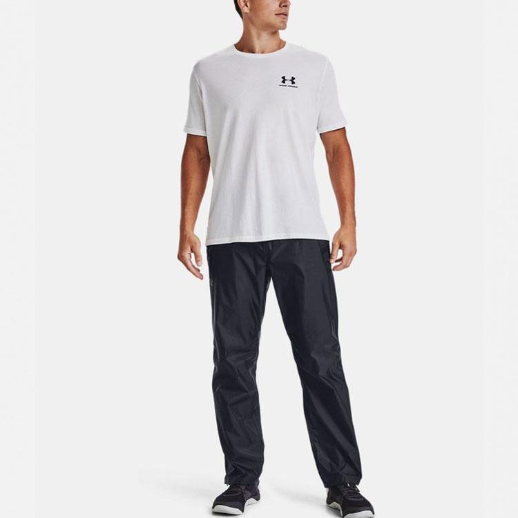 Under Armour Solid Color Training Straight Leg Pants Men Bottoms Black 1355813-001