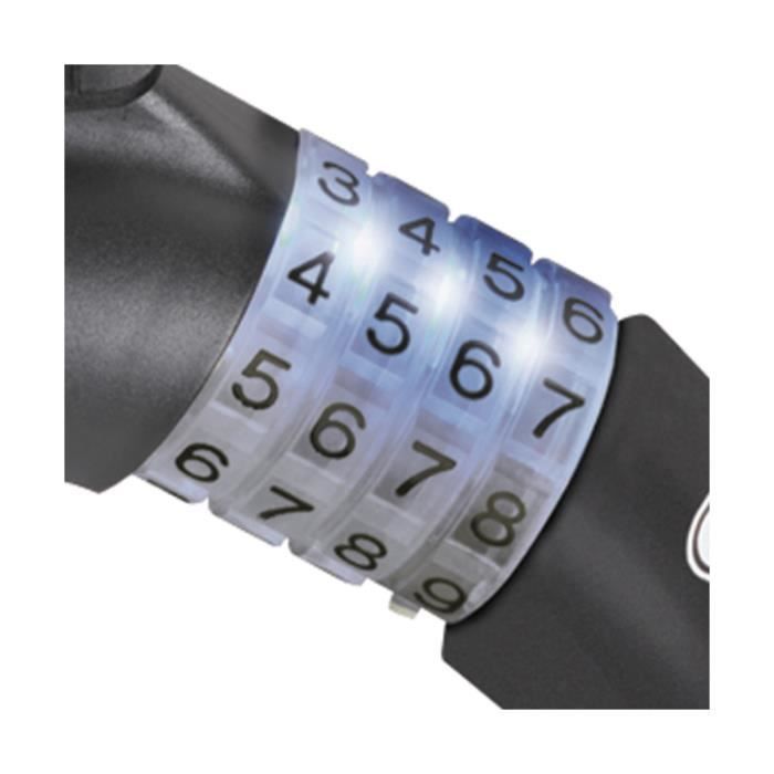 Antivol câble ABUS Raydo Pro - TexKF noir - Niveau de protection 4