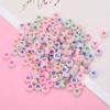 HX6F Luminous Flat Beads and Bead Assortments for Jewelry Making Necklaces Bracelets UV Color Change Hair Beads for Women